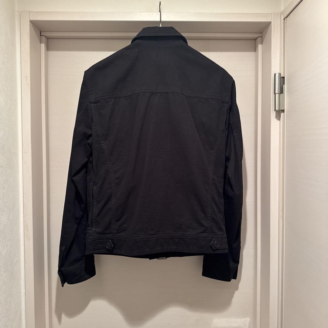 Giacca Saint Laurent Paris 2015 cotone lino con cintura taglia 44 nera Made in Italy