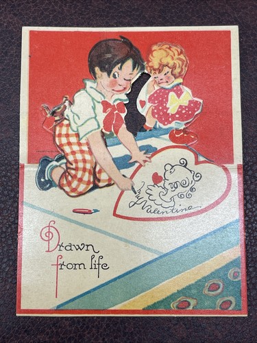 “Drawn From Life” Vintage Printed In Germany Post Card
