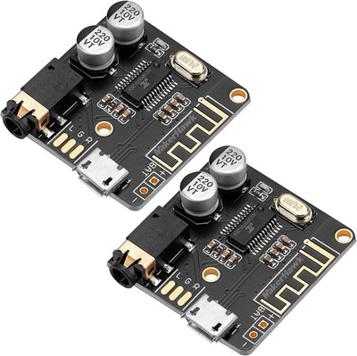 2Pcs Bluetooth Audio Receiver Board BT 5.0 Stereo Audio Amplifier 3.7-5V Car Spe