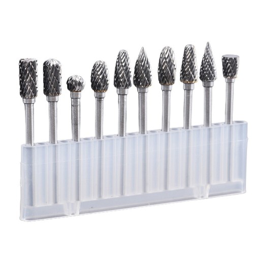 Set De 20 Fraises Carbure De Tungstène Pour Outil Rotatif - Tige 1/8" - SATC - Pour Dremel