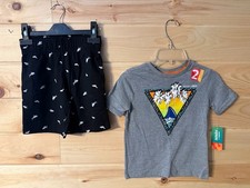 365KIDS Garanimals 2 Piece Short Set Shirt  Shorts Gray And Black Size 5 Boys