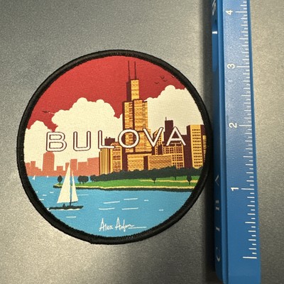 Bulova Watch Chicago Skyline Patch 3 1/2 