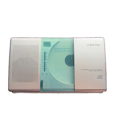 Emerson Portable AM FM (working) Radio Boombox, CD Player not working No Cord 