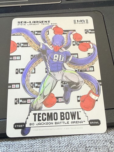 Bo Jackson Tecmo Bowl Battle Arena Sore Thumbs Sea-Largent ST687 Steve Largent