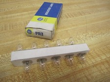 GE General Electric PR3 Miniature Lamps Light Bulbs Pack of 10