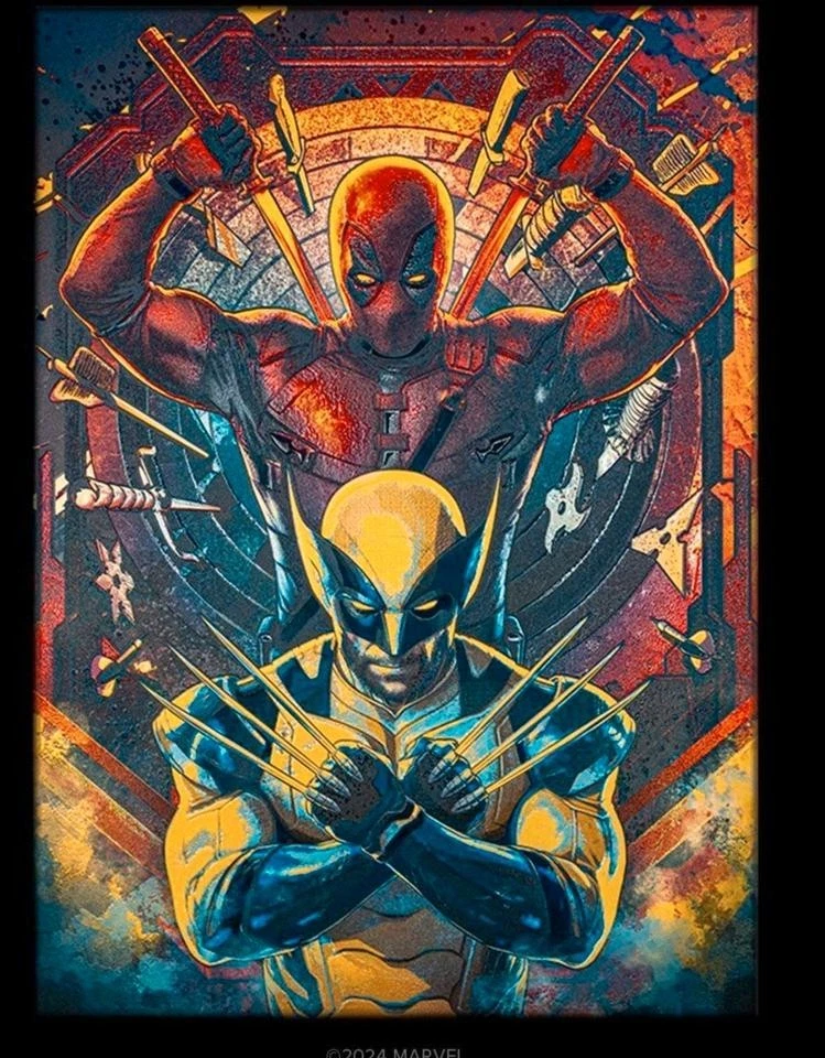 Displate Limited Edition - Deadpool & Wolverine - Marvel Comics - Nie gehangen! 