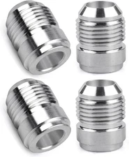Male Weld on Bung Fitting Aluminum Adapters 4PCS