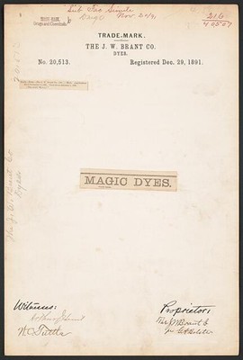 Photo: The J. W. Brant Co. for Magic Dyes brand Dyes