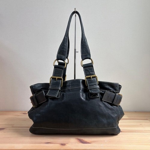 VIVIENNE WESTWOOD Accord Orb Tote Bag Y2K Black Leath… - Gem
