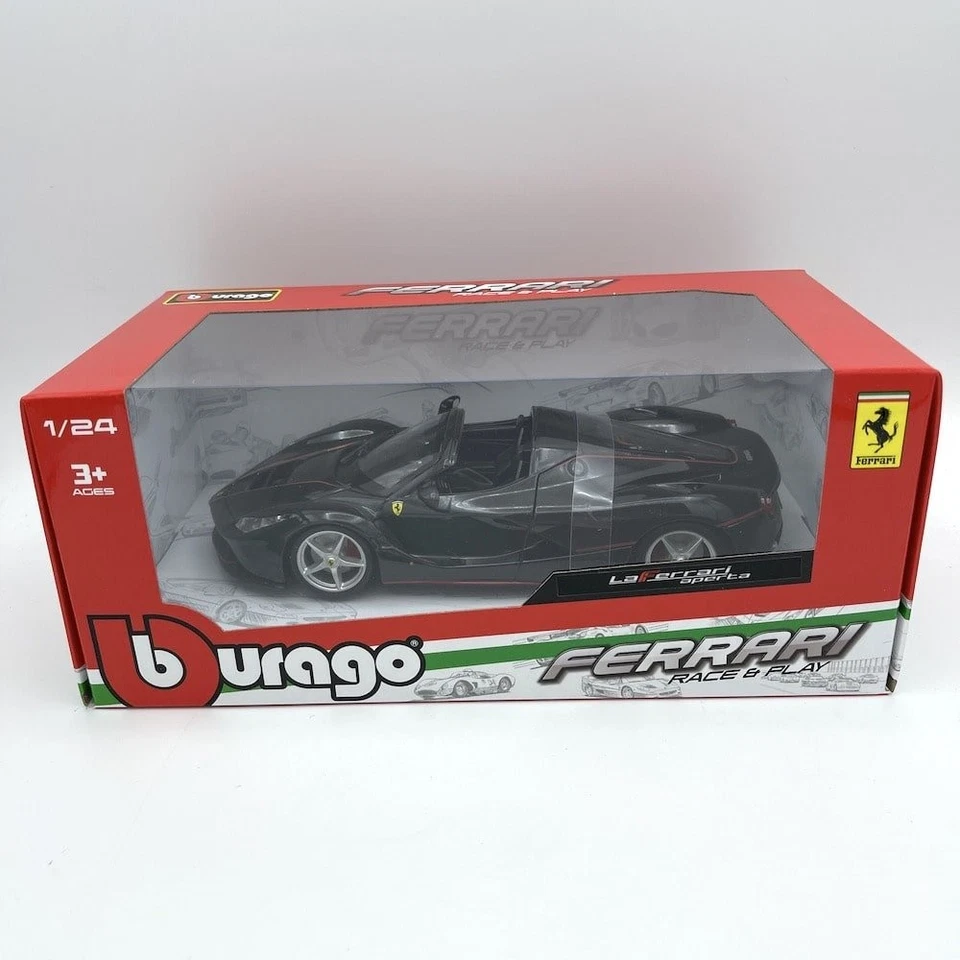 Modellino Auto Bburago 1/24 Ferrari La Ferrari Aperta Black - Immagine 4 di 4