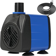 Small Fountain Pump, 160 GPH Submersible Water Pump for Aquarium Fish Tank, Outd