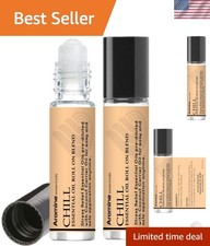 Stress Relief Essential Oil Roll-On - Chill Scent, 10ml, Perfect for Travel