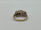 10k Yellow Gold VTG Tanzanite Prong Set Diamond Accent Ring 7 1/2- 2.92 Grams — photo 7