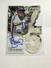 Darryl Strawberry Topps 2026 Series 1 Gold 75 Years Topps Die-Cut Auto /50 Mets
