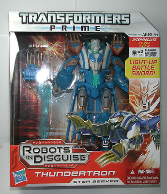 NEW Transformers Prime Robots In Disguise THUNDERTRON Star Seeker Light up Sword