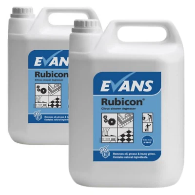 EVANS VANODINE Evans Rubicon Oil & Grease Remover Cleaner Degreaser 2x 5ltr VERY EFFECTIVE