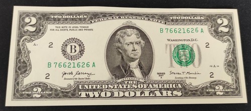 Etats Unis d'Amérique USA Billet de 2 Dollars 2017 B (2) New York ( NY) Neuf