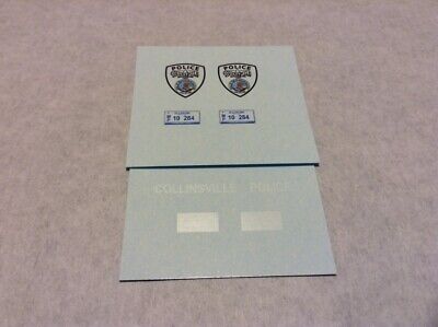 COLLINSVILLE ILLINOIS POLICE 1/24-1/25 Scale Decals