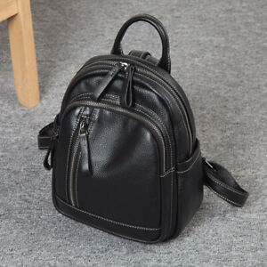 Women-039-s-Soft-Real-Leather-Small-Backpack-Rucksack-Daypack-Travel-bag-Purse-Bag