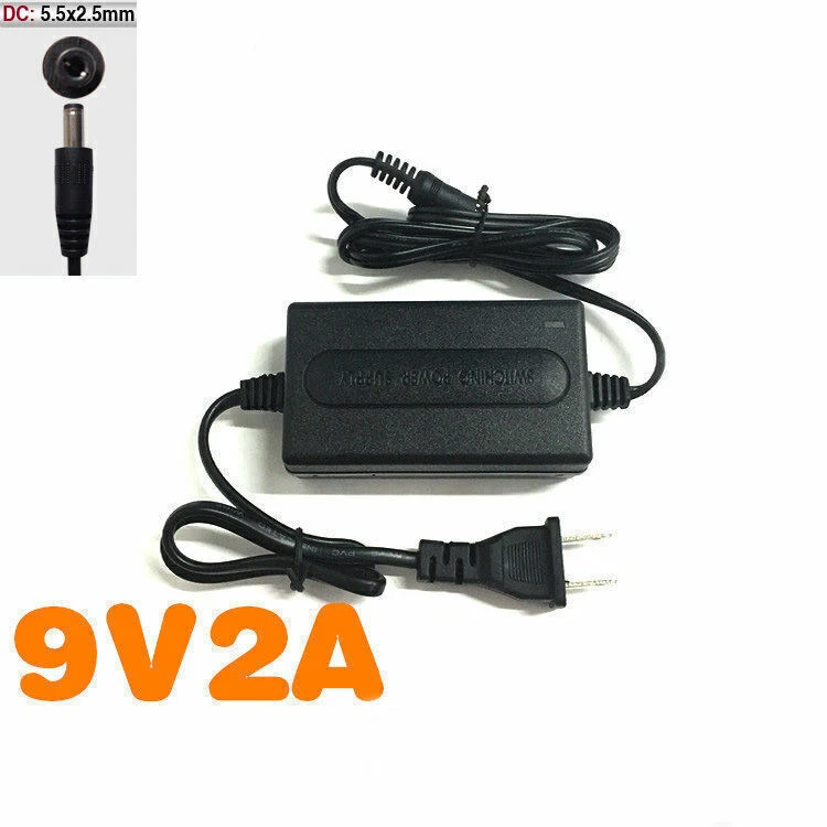 110-240V AC To DC 9V 2A Adapter Power Supply Transformer Converter Adapter - Image 2 of 4