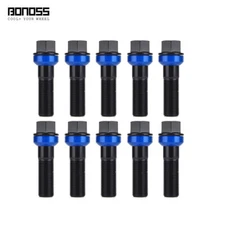 10X 47mm M14x1.5 Alloy Wheel Lug Bolts Nuts for Mercedes E550 E63 S AMG 03-16