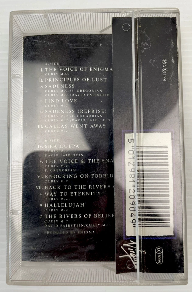 Enigma MCMXC a.D Music Cassette Tape MCVIR I Virgin 1991 Original - Image 2 of 4