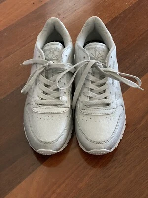 reebok silver glitter sneakers