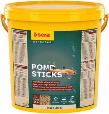 sera Pond Sticks Nature 10 Liter Teichfutter Goldfische Orfen Koi 