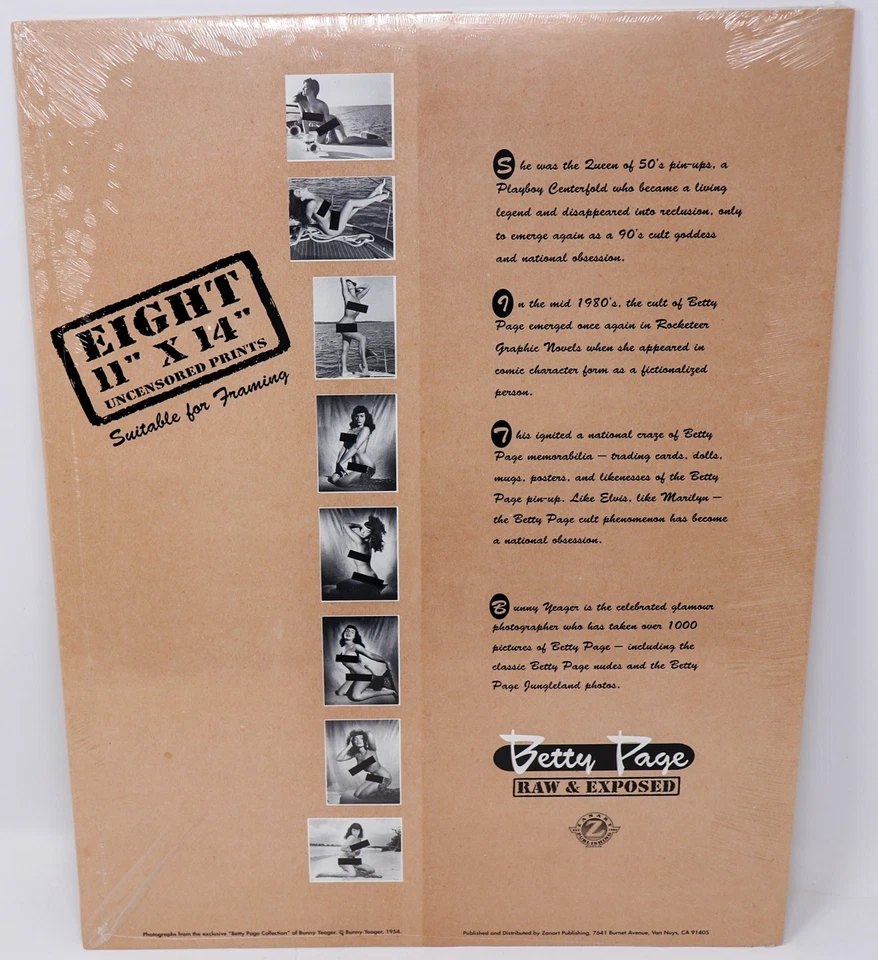 Bunny Yeager ~ Betty Page Raw & Exposed Portfolio ~ Factory Sealed ~ - Image 2 of 4