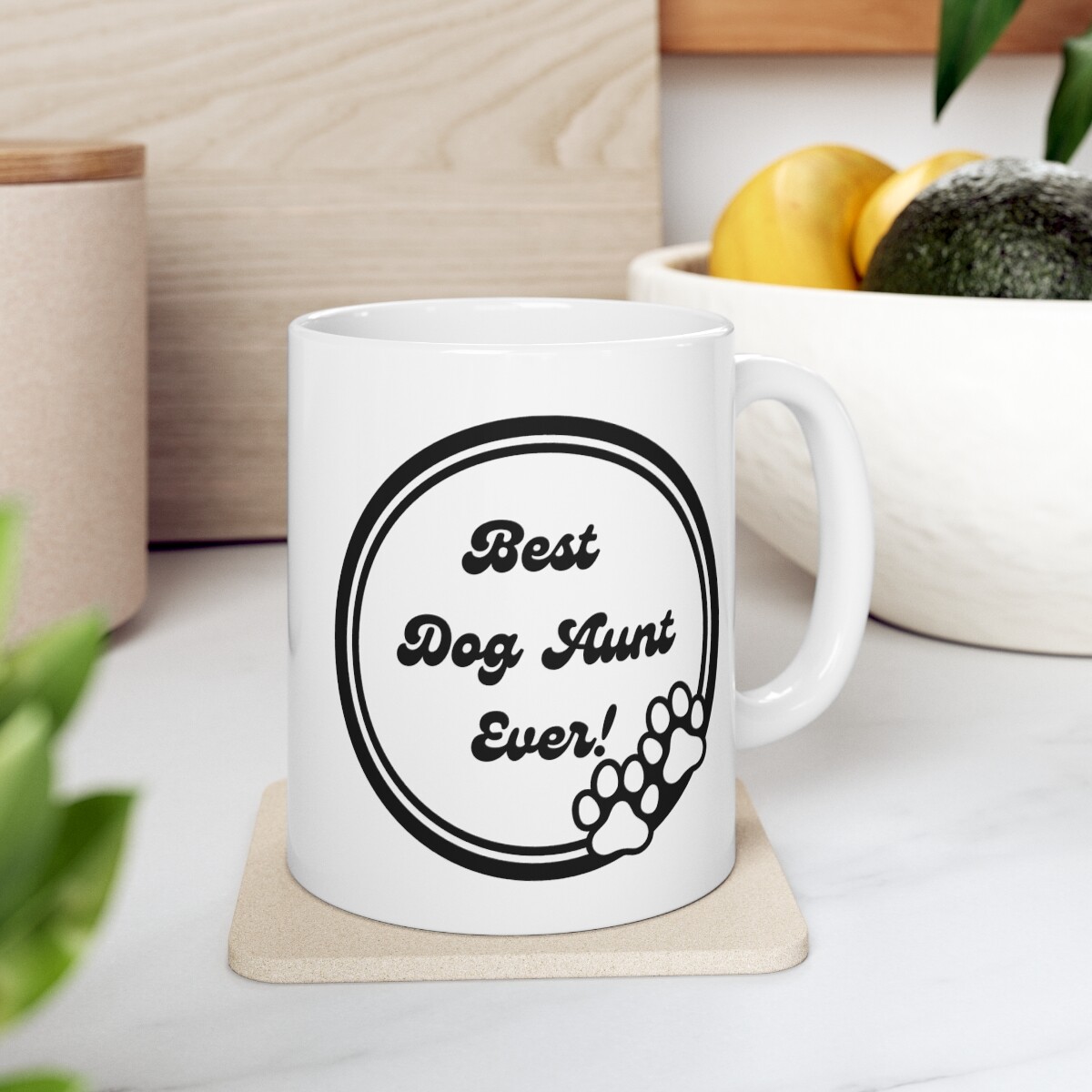 Best Dog Aunt Ever 11 Oz Ceramic Mug Perfect Gift for Dog Aunts