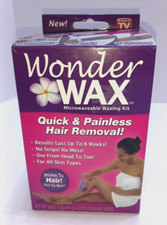 Wonder Wax Microwaveable Body Waxing Kit 5 oz. As Seen on TV Open Box