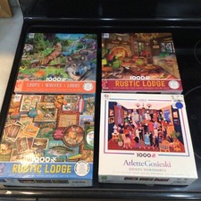 Ceaco Puzzles, /1000 piece, lot of 4,Estate Sale Hundreds Available