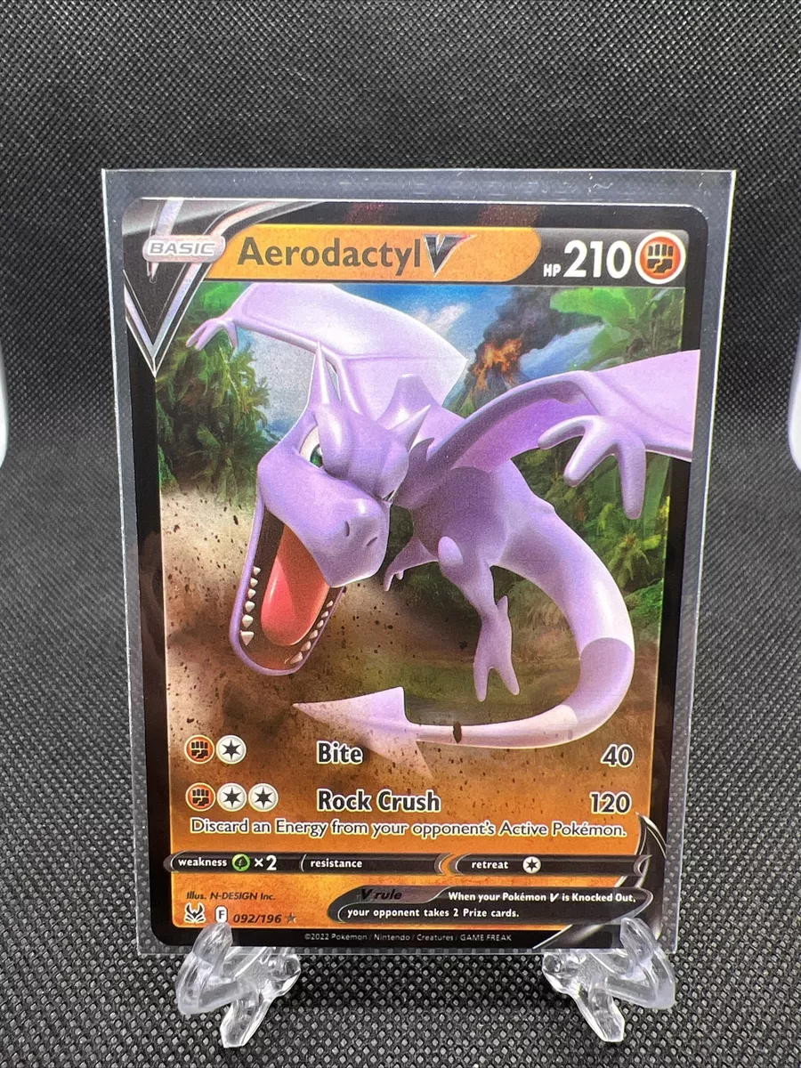 Pokemon Trading Card Game 092/196 Aerodactyl V : Rare Holo V Card