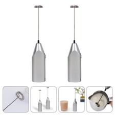 2 Pcs Blender Small Whisks Battery Operated Coffee Maker Foaming Agent