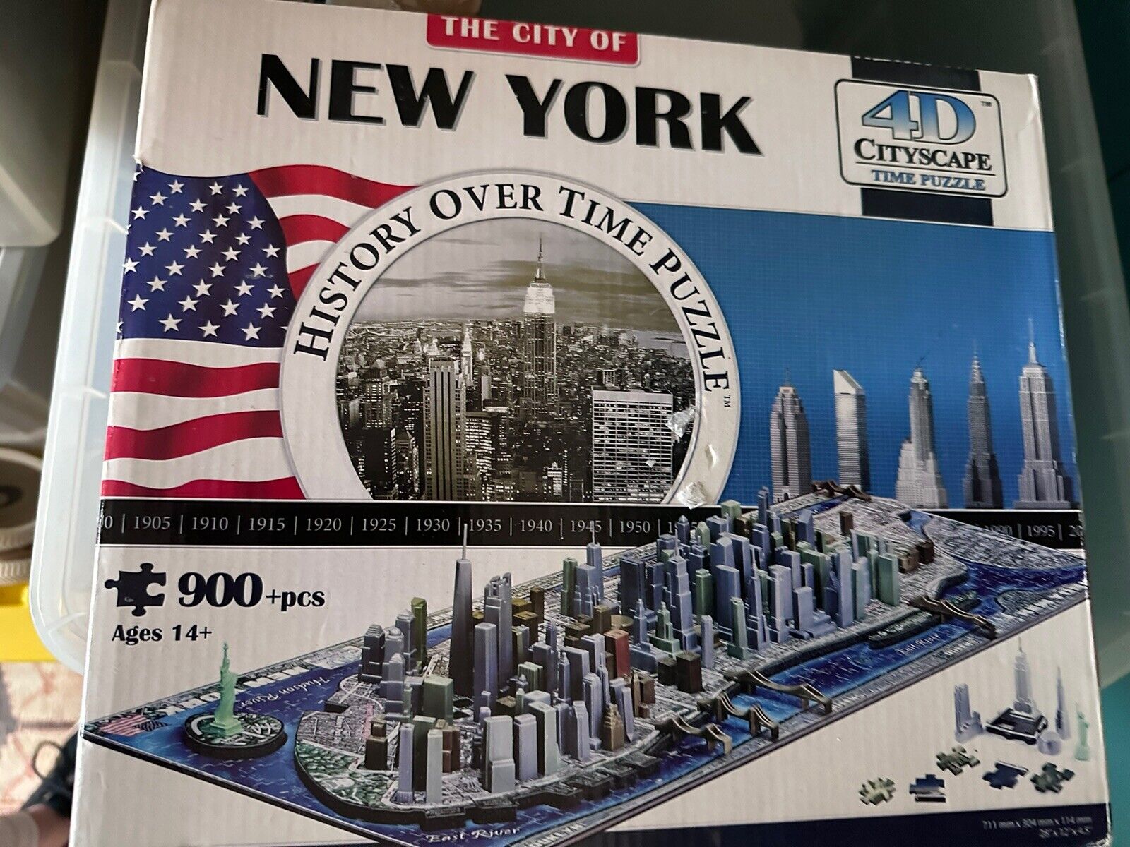 The City of New York 4D Cityscape 900+ pcs History Over Time Puzzle Model