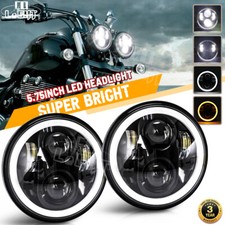 2 x Triumph Speed Street Triple Rocket LED Headlights Black 5.75" E MARKED Pair