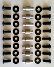New 8 Aluminum Spacer Axles 16 screws 16 washers for Roller Skates Accessories
