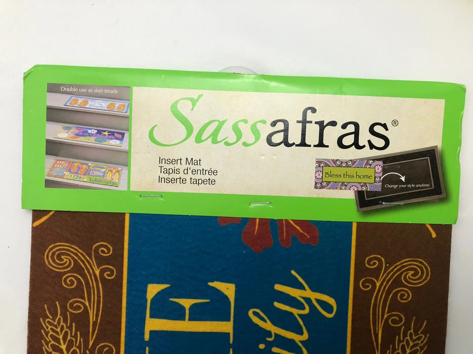 Sassafras Switch Mat Insert, Stair/Tread Welcome - Fall, Leaves ,22"W x 10"H  - Image 2 of 4