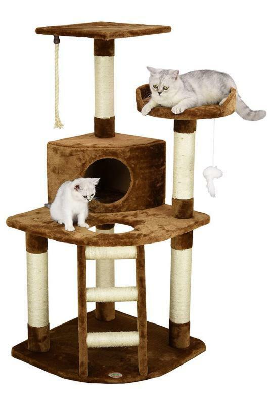 Go Pet Club Cat Tree, (Brown, F49) ,(Beige,F08) Go Pet Club Cat Tree, (Brown, F49) ,(Beige,F08)