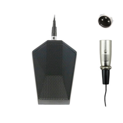 Tabletop Boundary Microphone Interface Desktop Mic 48V Phantom Power 3Pin 8m
