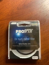 PRO OPTIC UV MULTI-COATED FILTER - 52mm - UNOPENED PACKAGE. 