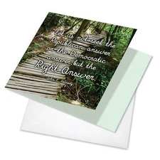 1  All Occasion Blank Card with Envelope - Resist Quotes Kennedy CQ4619IOCB