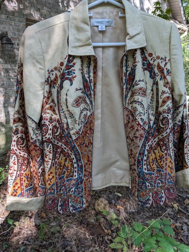 Coldwater Creek light cotton jacket XS size - Picture 5 of 5