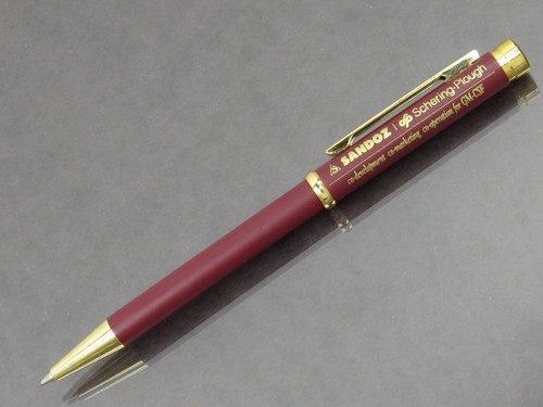 Excellent & Rare SANDOZ Metal PEN Drug Rep Pharmaceutical Promo Advertising - Picture 4 of 9
