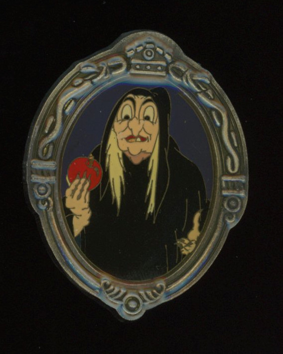 WDW Millennium Villains Old Hag Mirror Frame Version 1 Disney Pin 71