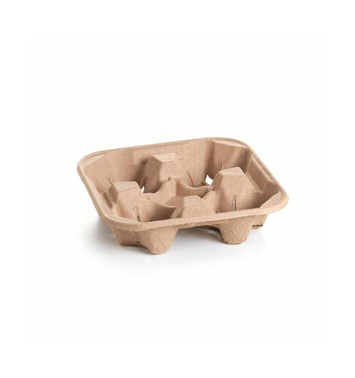 Becherträger Becherhalter aus Pappe für 2 und 4 Becher