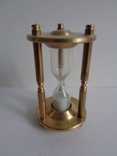 EIERUHR ° für Puppenstube oder Setzkasten ° Messing