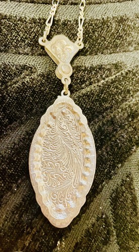 Vintage 1920’s Brand Necklace AB Marcasite Silvertoned Rhinestones 24” Chain - Picture 6 of 6