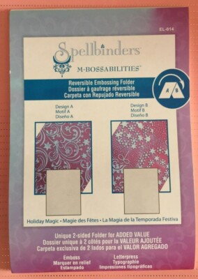 Spellbinders M-Bossabilities Holiday Magic Prägefolder EL-014 UK Verkäufer 599