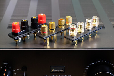 Sansui AU-D907 (late model) speaker terminal upgrade kit (all terminals)